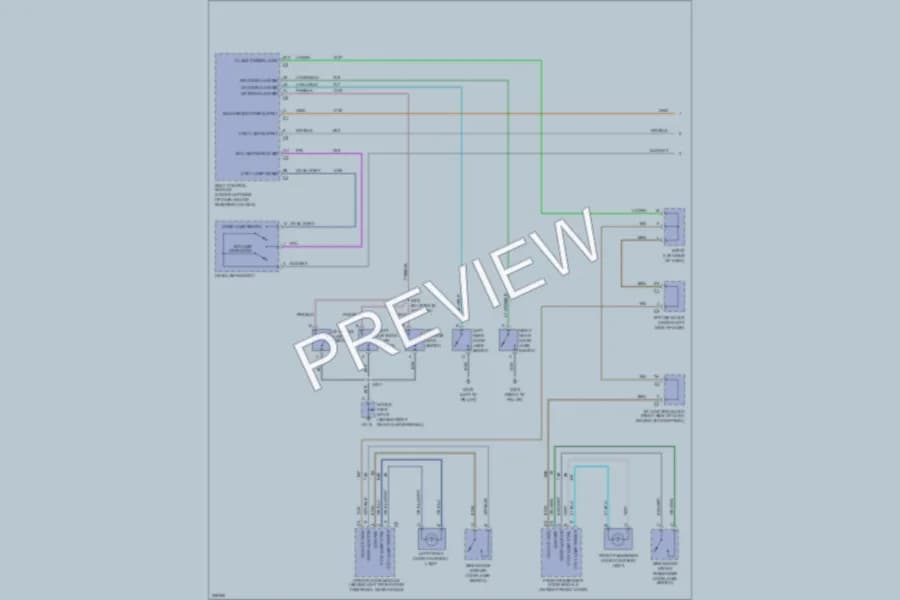 2006 GMC C2500YukonXL Interior Lights wiring diagram preview