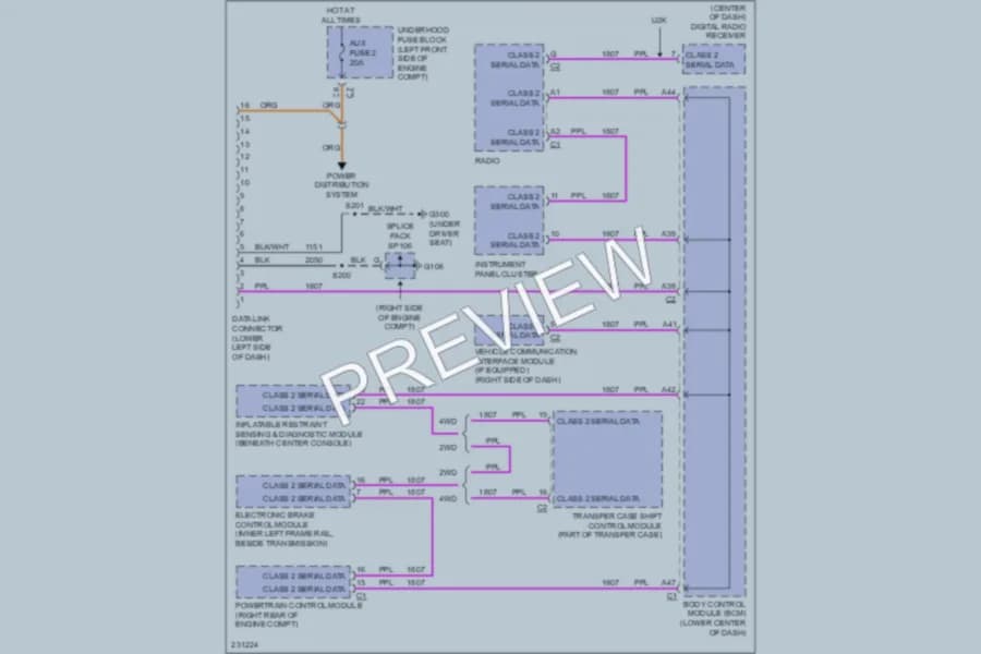 2006 GMC Canyon Computer Data Lines wiring diagram preview