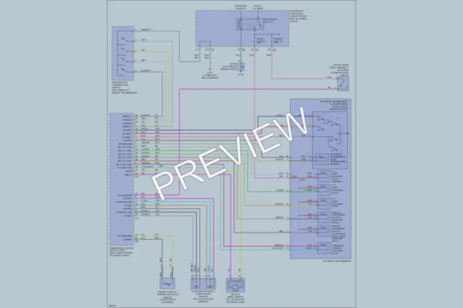 2006 GMC Canyon Transmission wiring diagram preview