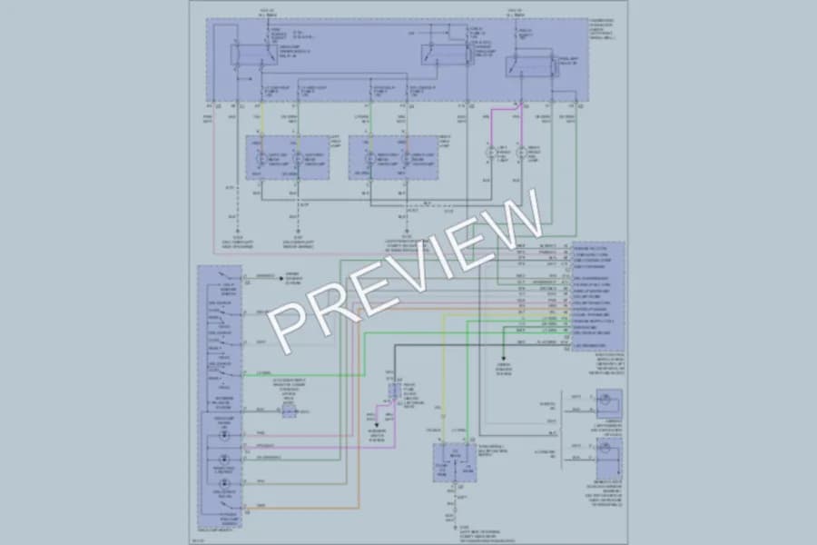 2006 GMC EnvoyXL Headlights wiring diagram preview