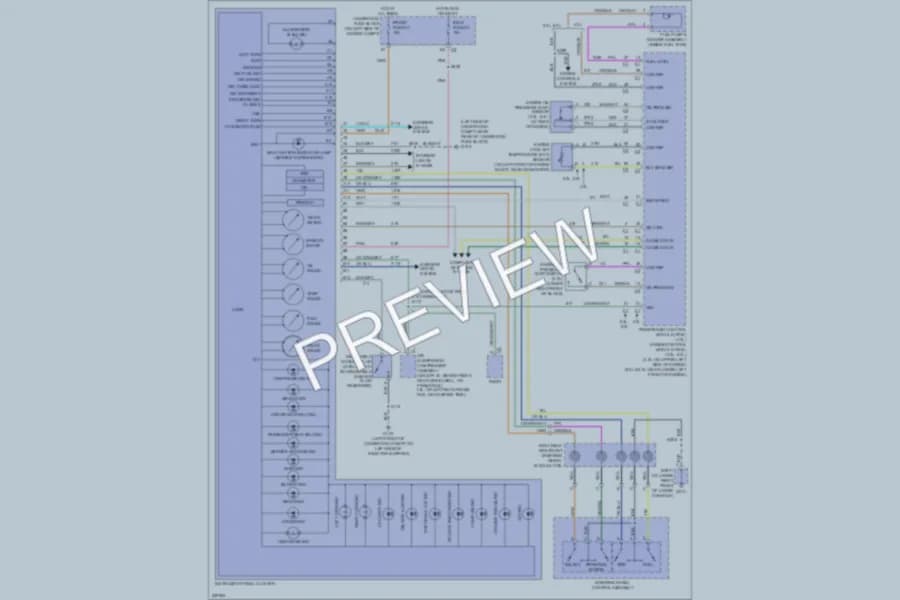 2006 GMC EnvoyXL Instrument Cluster wiring diagram preview