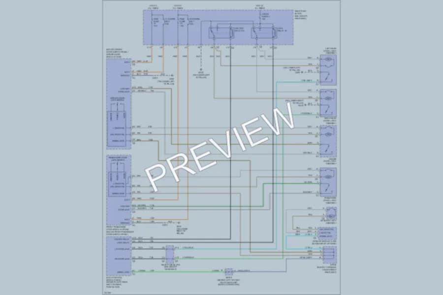 2006 GMC EnvoyXL Power Door Locks wiring diagram preview