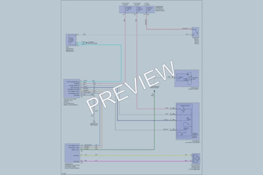 2006 GMC H1500 Cruise Control wiring diagram preview with protected circuit layout