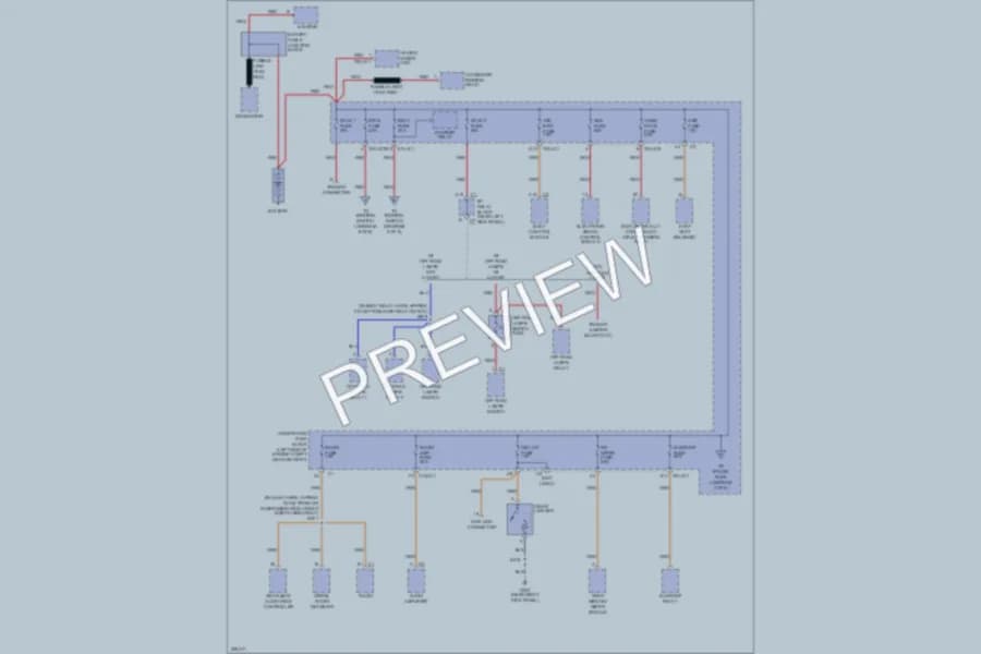 2006 HUMMER H2SUT Power Distribution wiring diagram preview
