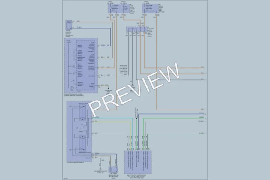 2006 HUMMER H2SUT Power Windows wiring diagram preview