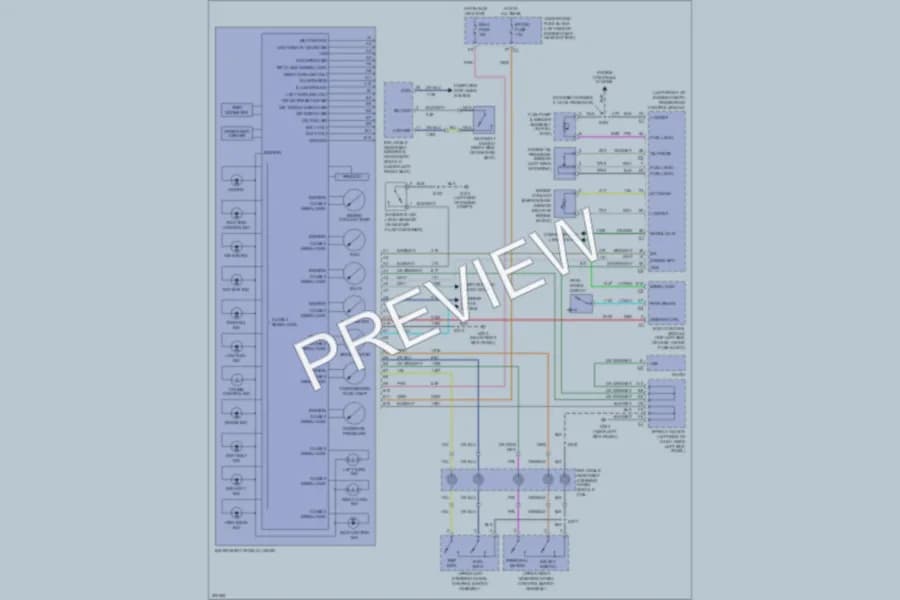 2006 HUMMER H2SUV Instrument Cluster wiring diagram preview