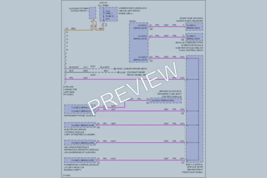 2006 HUMMER H3 Computer Data Lines wiring diagram preview