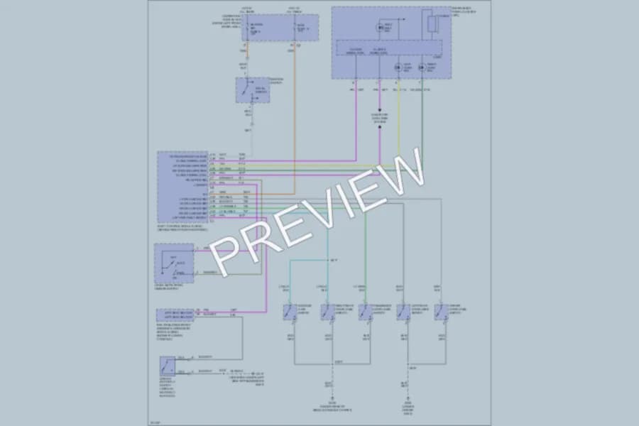 2006 HUMMER H3 Warning Systems wiring diagram preview
