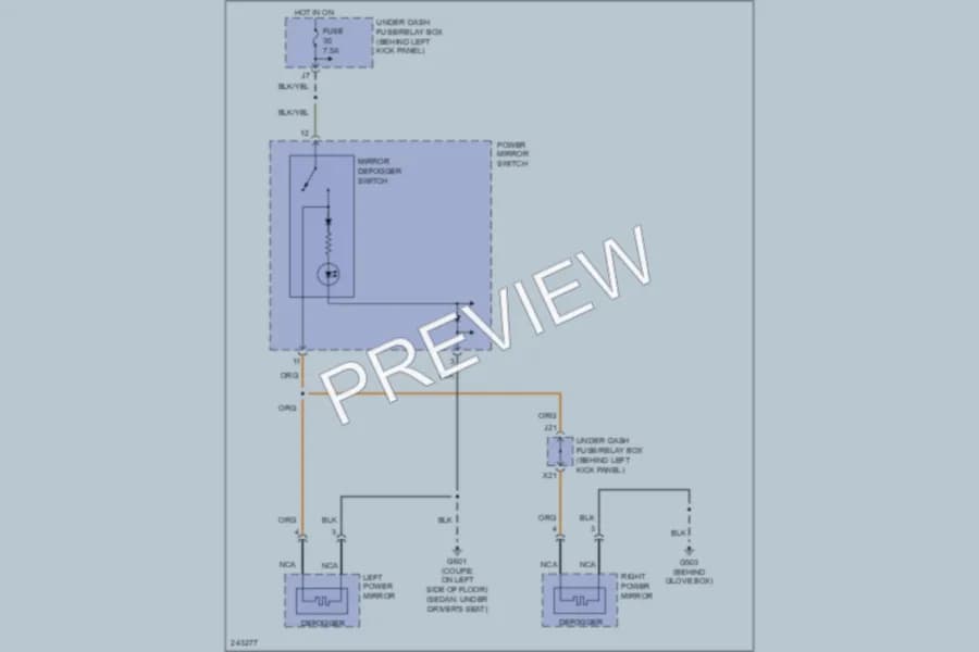 2006 Honda Accord Defoggers wiring diagram preview