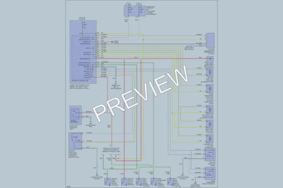 2006 Honda CRV Power Door Locks wiring diagram preview