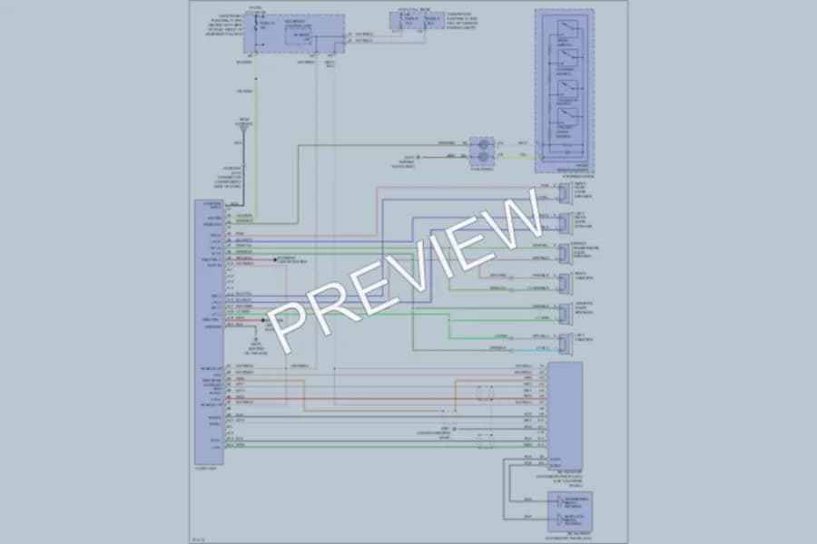 2006 Honda CRV Radio wiring diagram preview