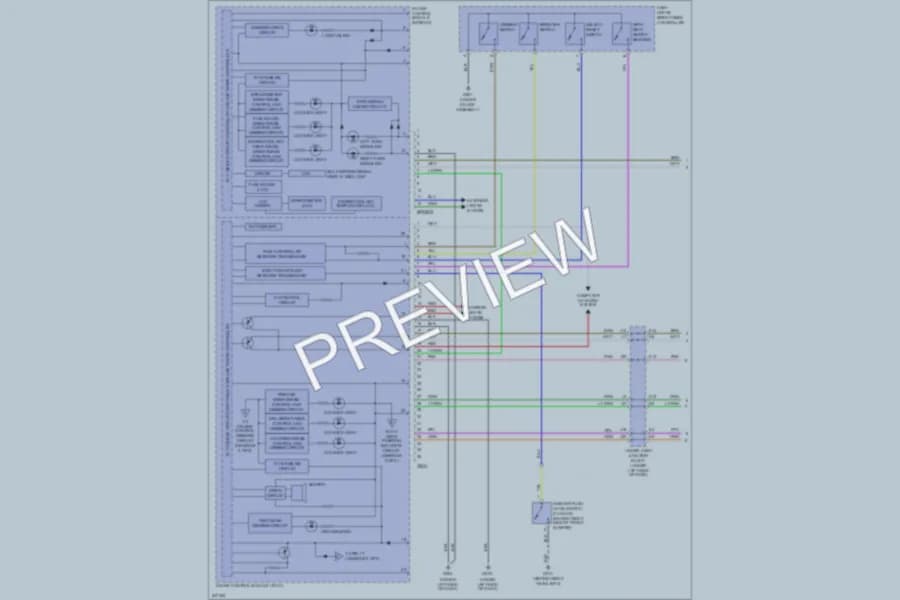 2006 Honda Civic Instrument Cluster wiring diagram preview