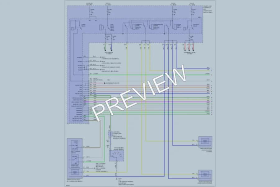 2006 Honda Civic Power Door Locks wiring diagram preview