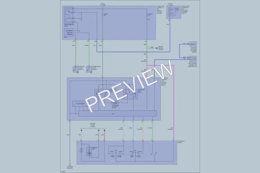 2006 Honda Civic Power Top Sunroof wiring diagram preview