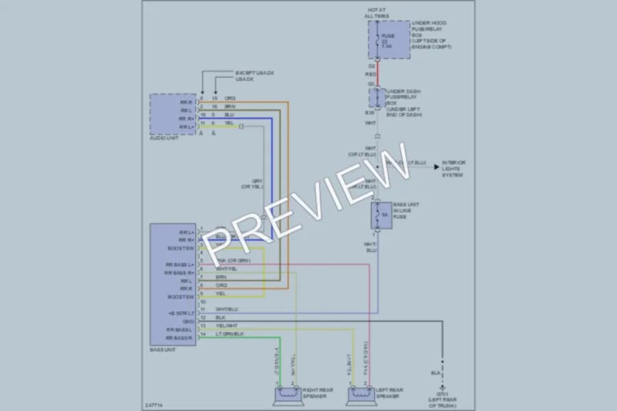 2006 Honda Civic Radio wiring diagram preview