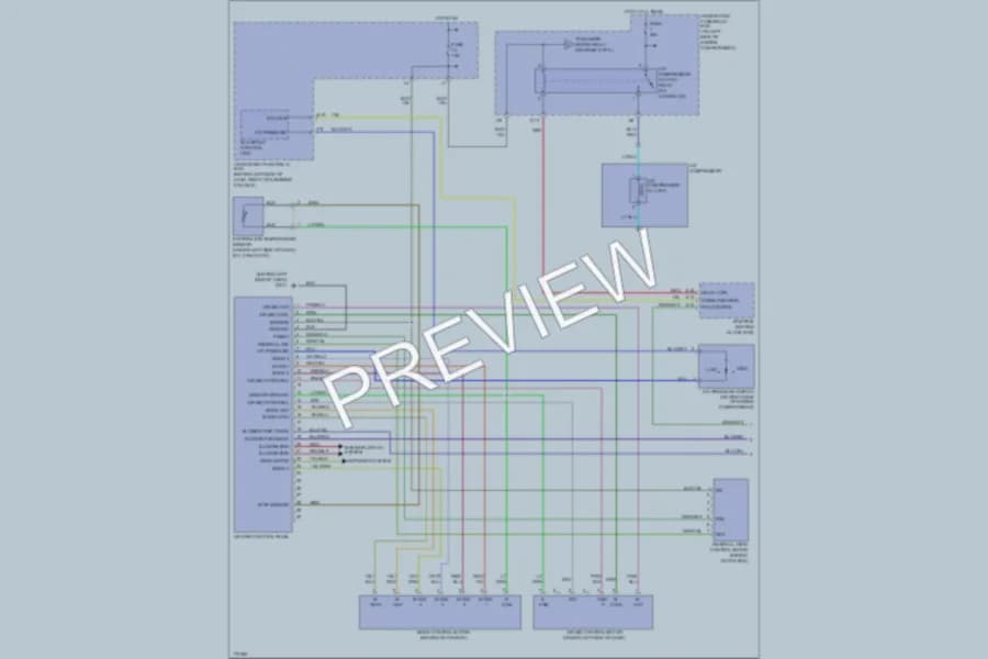 2006 Honda Element Air Conditioning wiring diagram preview