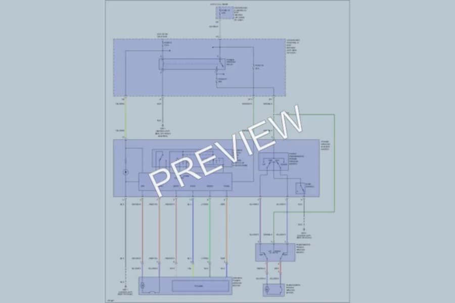 2006 Honda Element Power Windows wiring diagram preview