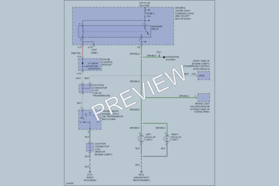 2006 Honda Pilot Exterior Lights wiring diagram preview