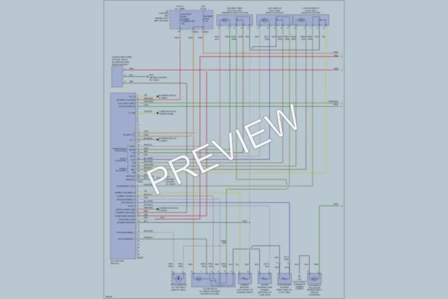 2006 Hyundai Accent Air Conditioning wiring diagram preview