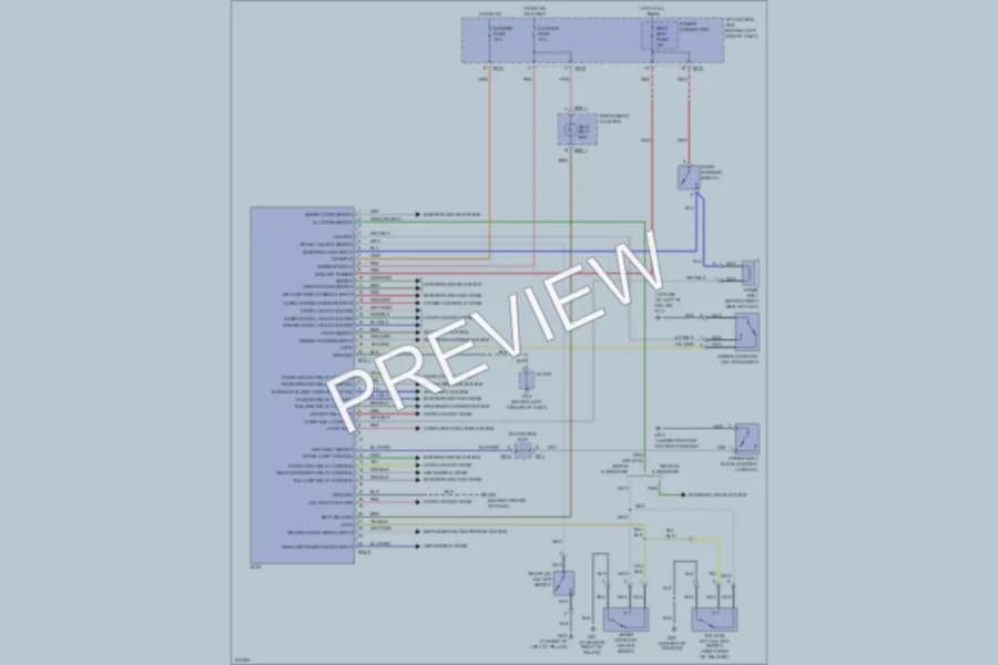 2006 Hyundai Accent Body Control Modules wiring diagram preview