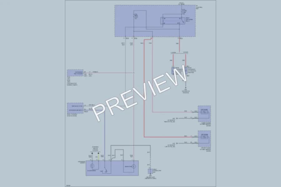 2006 Hyundai Accent Defoggers wiring diagram preview
