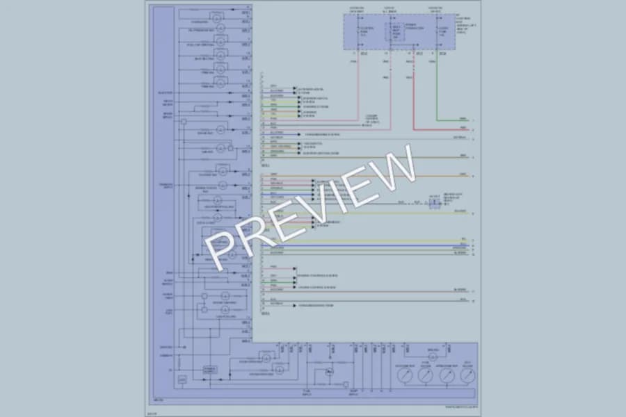 2006 Hyundai Accent Instrument Cluster wiring diagram preview