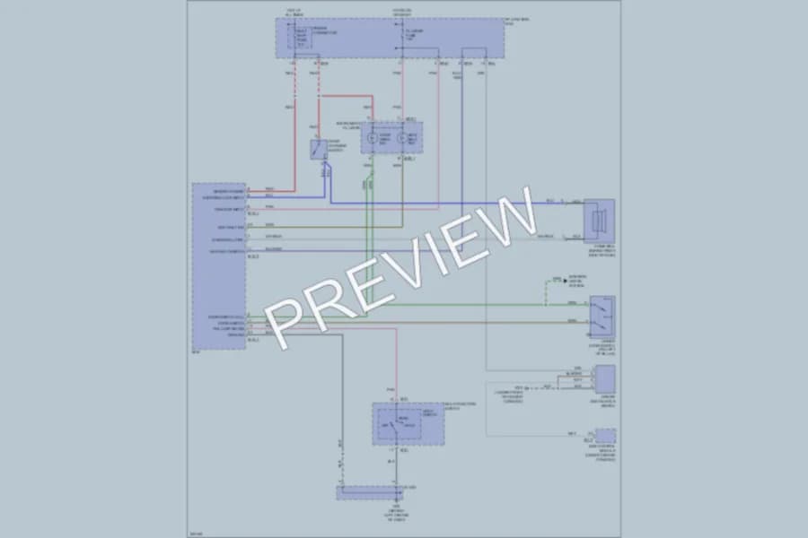 2006 Hyundai Accent Warning Systems wiring diagram preview