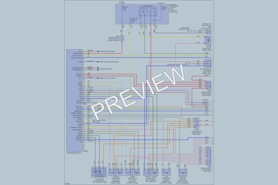 2006 Hyundai Azera Air Conditioning wiring diagram preview