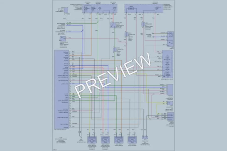 2006 Hyundai Azera Anti Lock Brakes wiring diagram preview