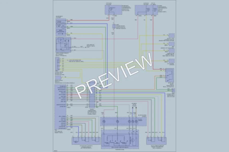 2006 Hyundai Azera Cruise Control wiring diagram preview