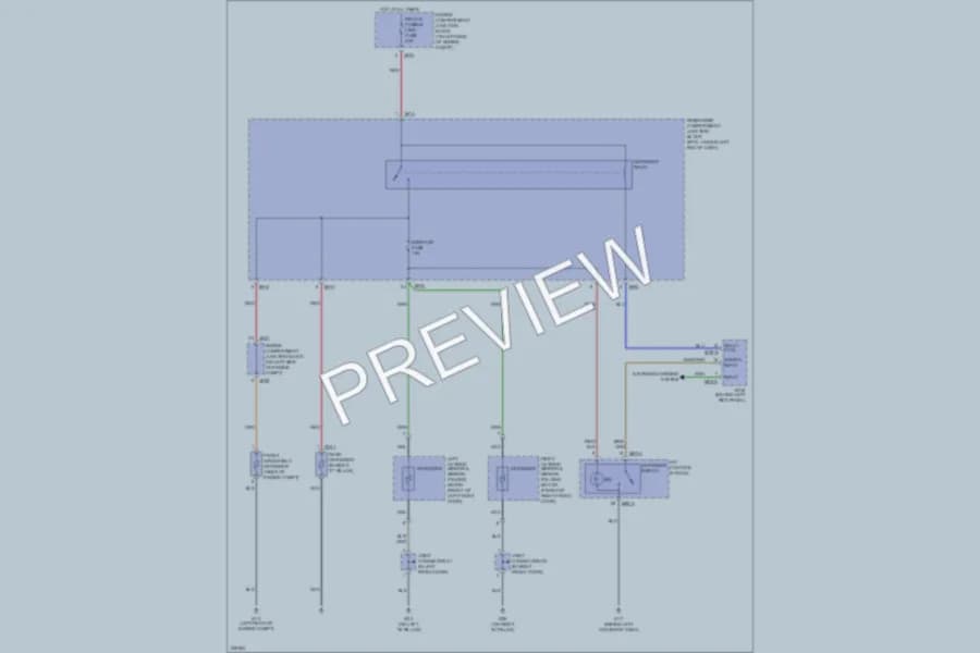2006 Hyundai Azera Defoggers wiring diagram preview