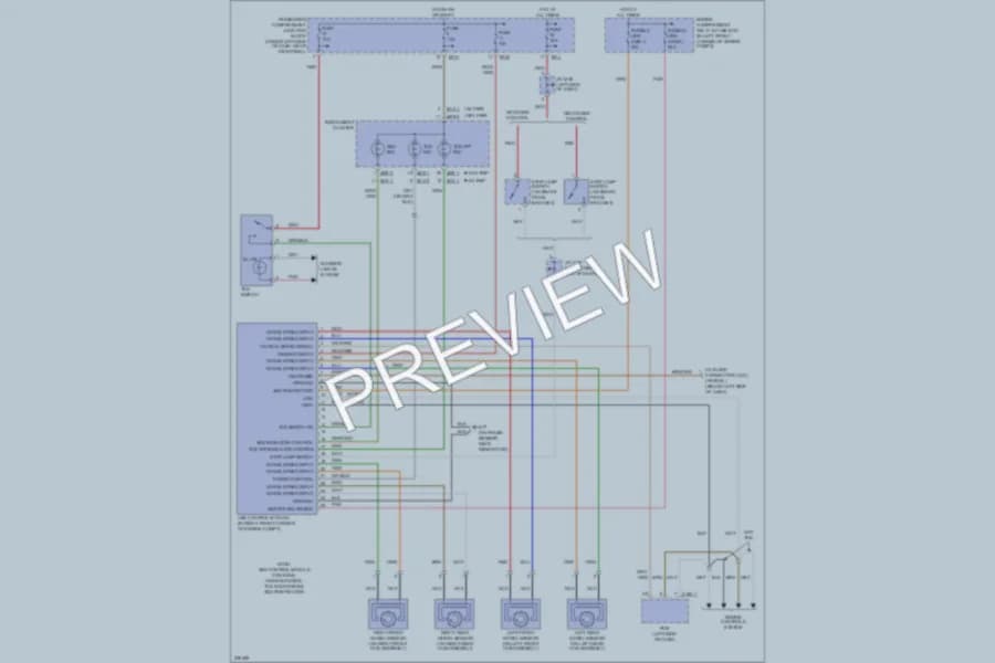2006 Hyundai Elantra Anti Lock Brakes wiring diagram preview