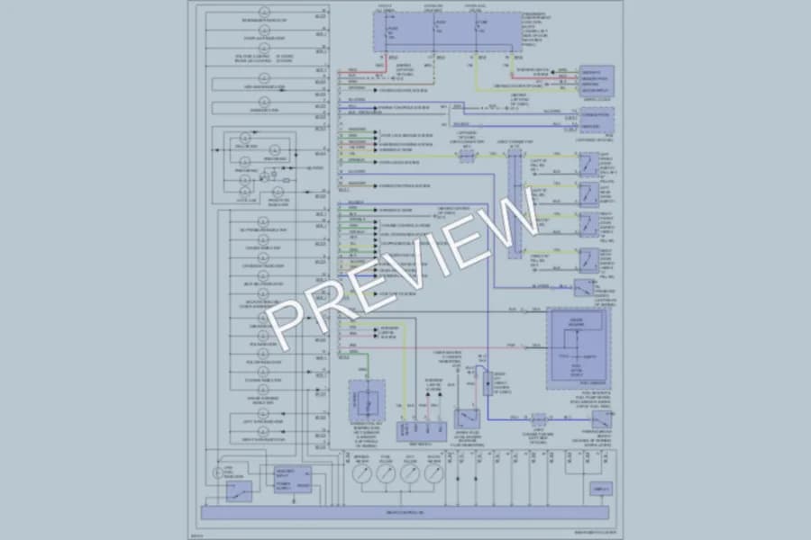 2006 Hyundai Elantra Instrument Cluster wiring diagram preview