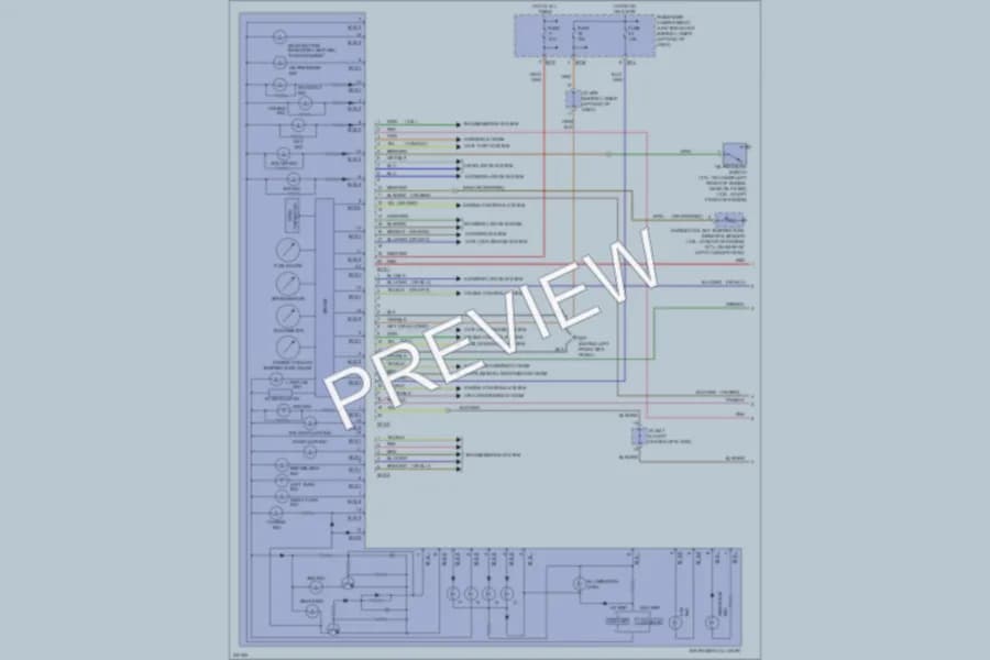 2006 Hyundai SantaFe Instrument Cluster wiring diagram preview