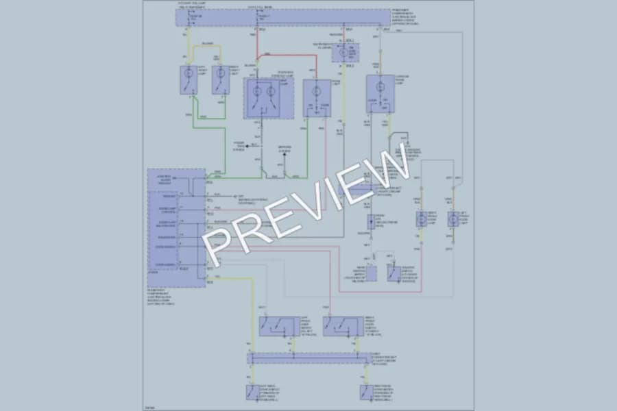 2006 Hyundai SantaFe Interior Lights wiring diagram preview