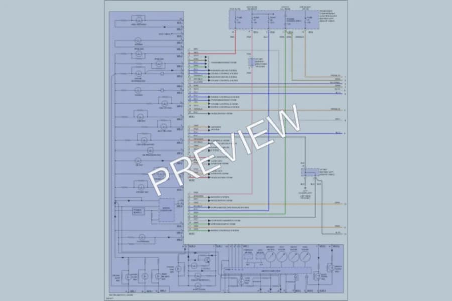 2006 Hyundai Sonata Instrument Cluster wiring diagram preview