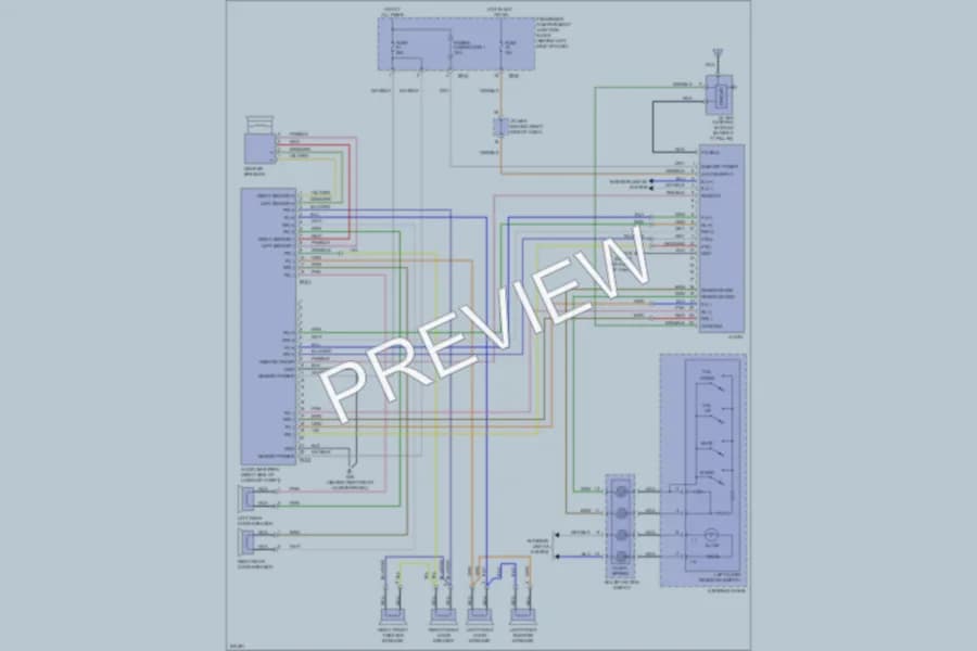 2006 Hyundai Sonata Radio wiring diagram preview