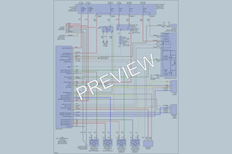 2006 Hyundai Tiburon Anti Lock Brakes wiring diagram preview