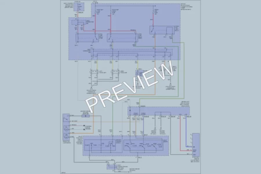 2006 Hyundai Tiburon Headlights wiring diagram preview