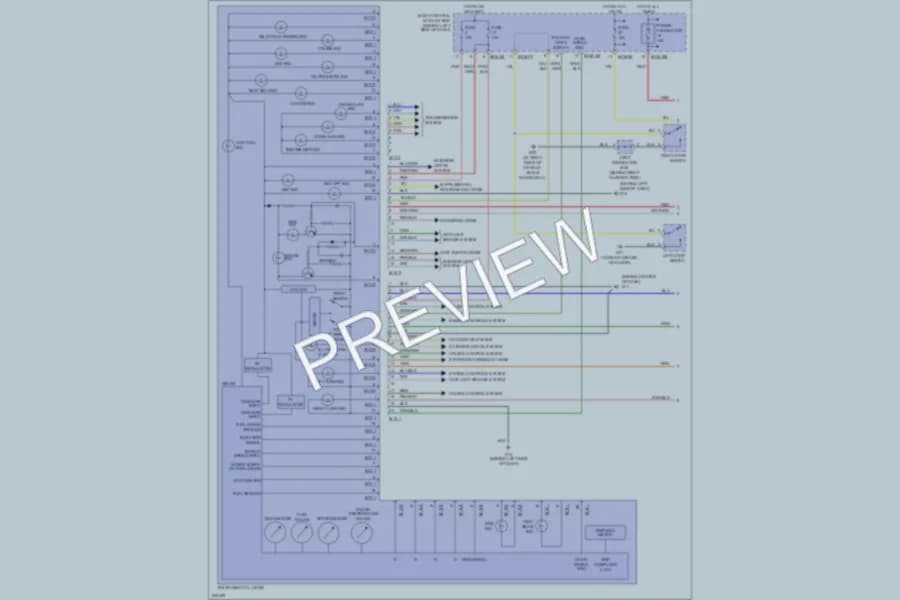 2006 Hyundai Tiburon Instrument Cluster wiring diagram preview
