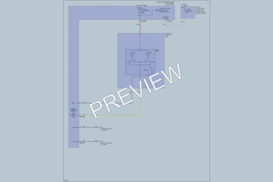 2006 Hyundai Tiburon Interior Lights wiring diagram preview