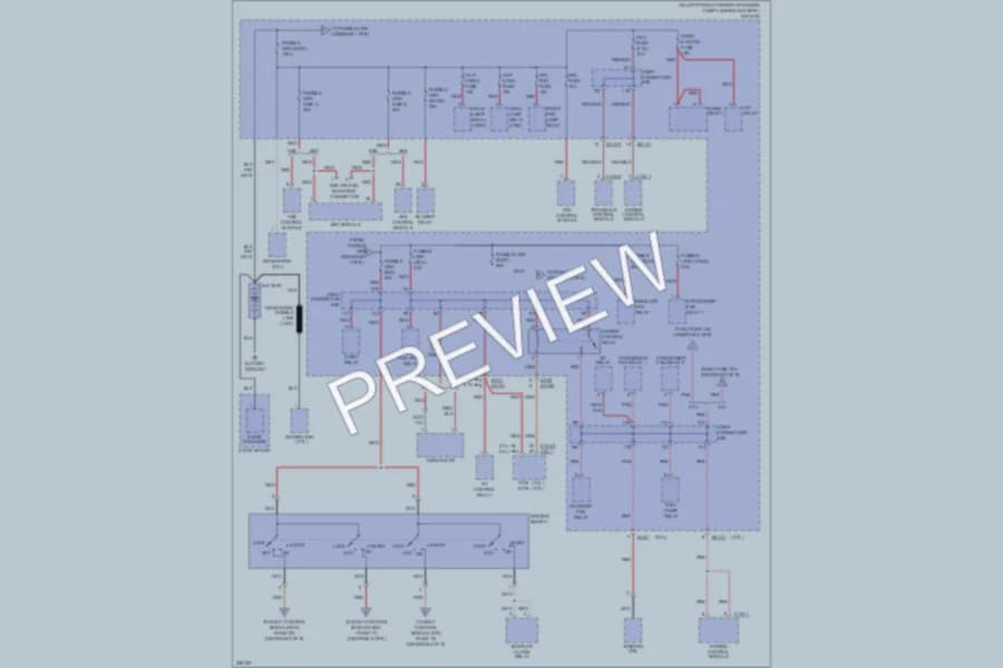 2006 Hyundai Tiburon Power Distribution wiring diagram preview