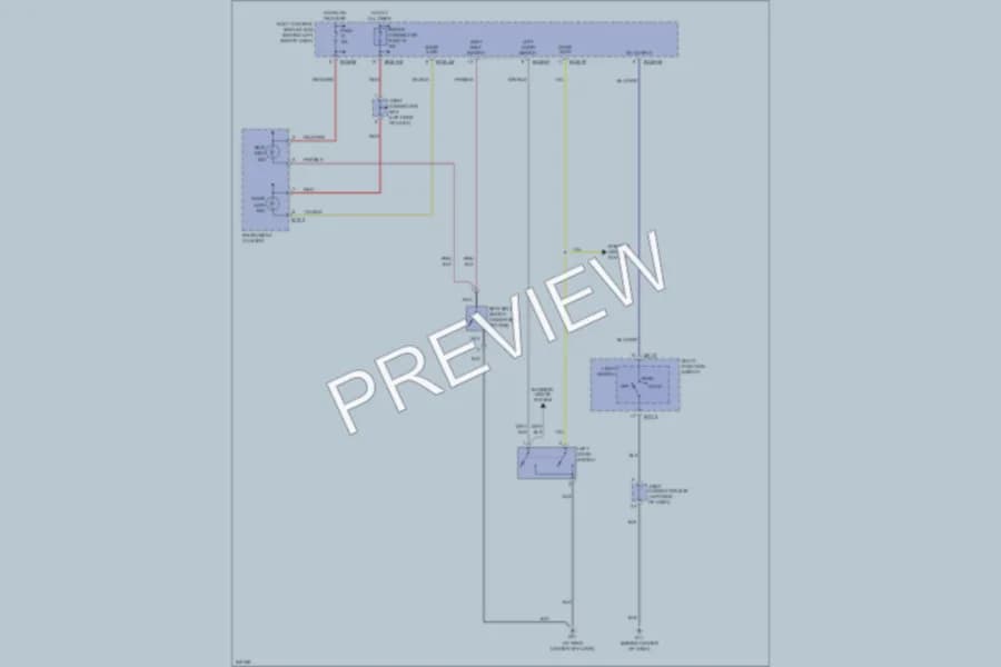 2006 Hyundai Tiburon Warning Systems wiring diagram preview