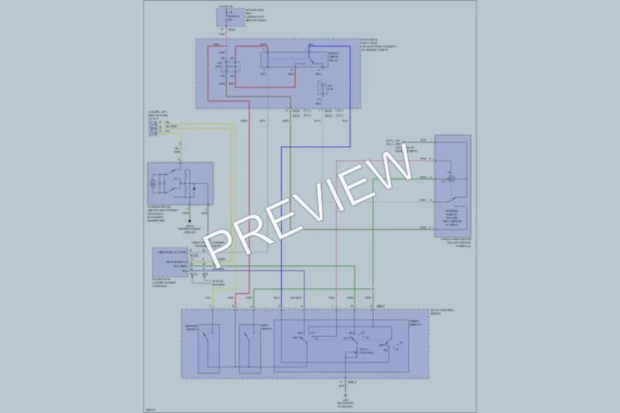 2006 Hyundai Tucson Wiper Washer wiring diagram preview