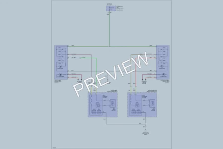 2006 Infiniti FX35 Power Seats wiring diagram preview