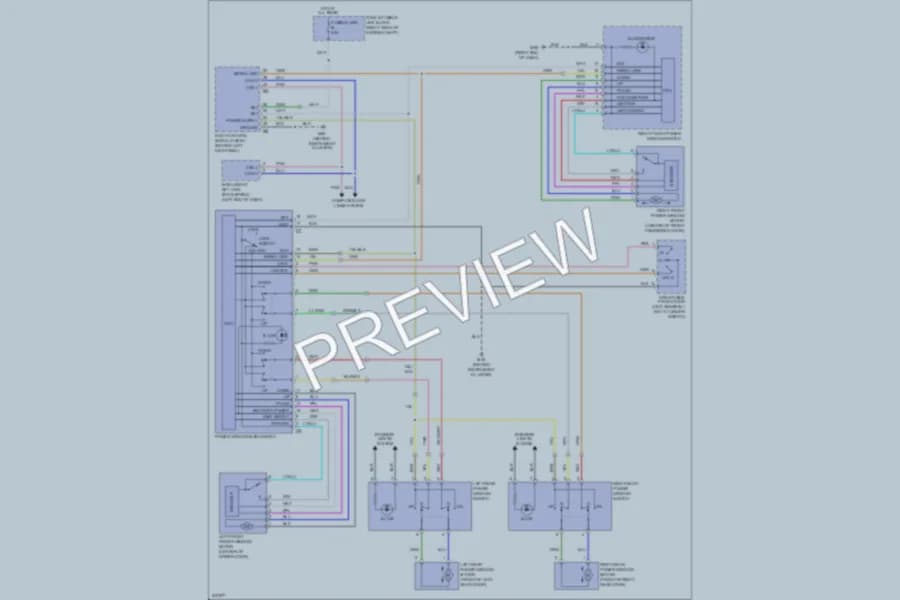 2006 Infiniti FX45 Power Windows wiring diagram preview
