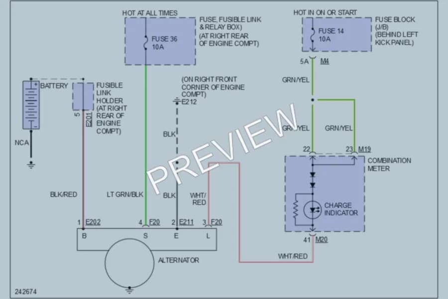 2006 Infiniti G35 Starting Charging wiring diagram preview