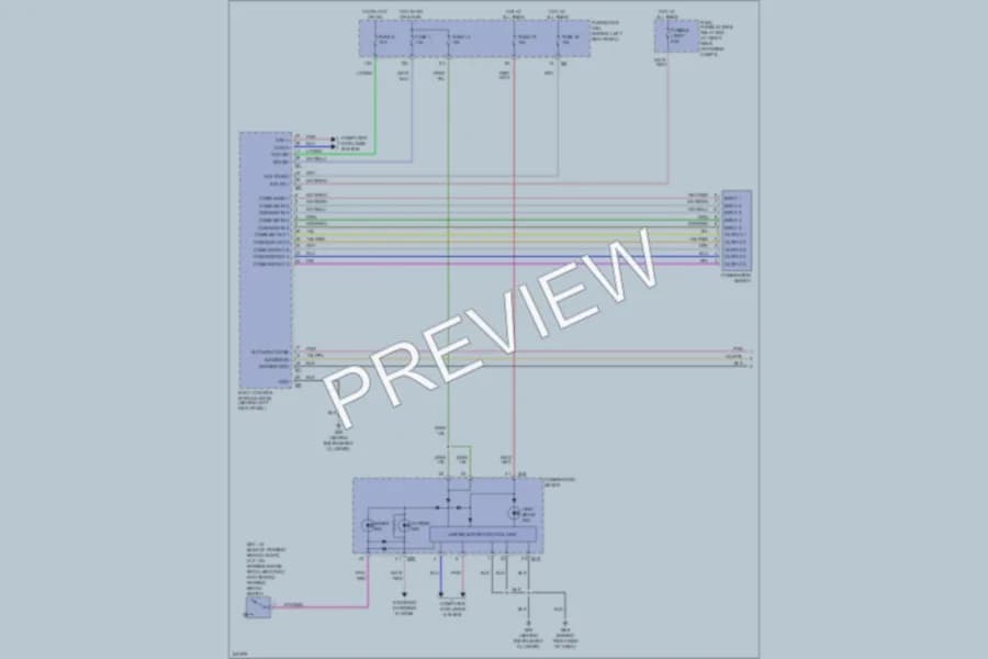 2006 Infiniti G35x Headlights wiring diagram preview