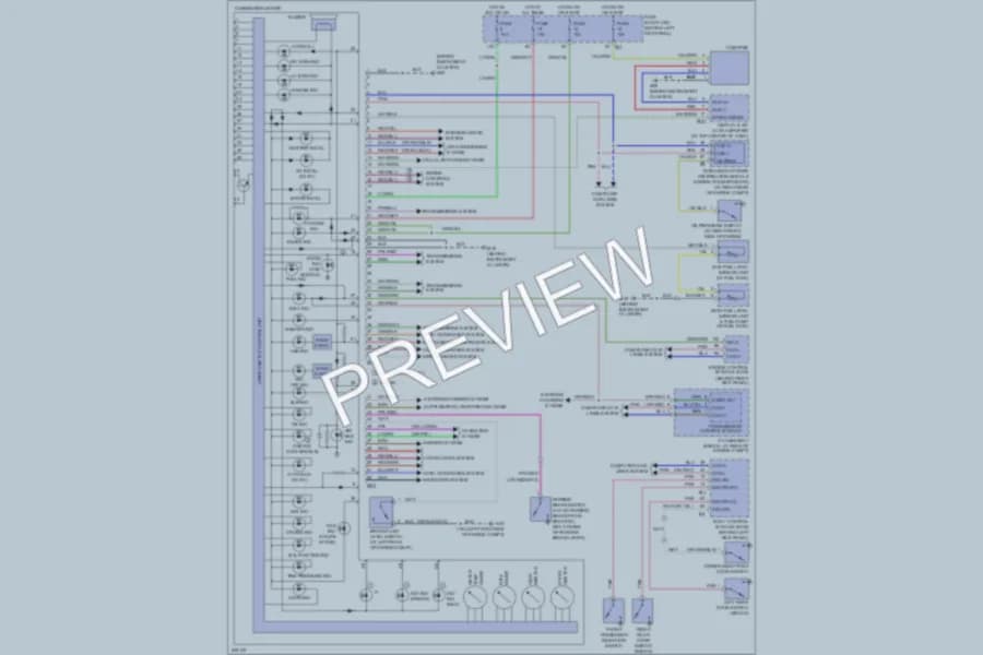 2006 Infiniti G35x Instrument Cluster wiring diagram preview