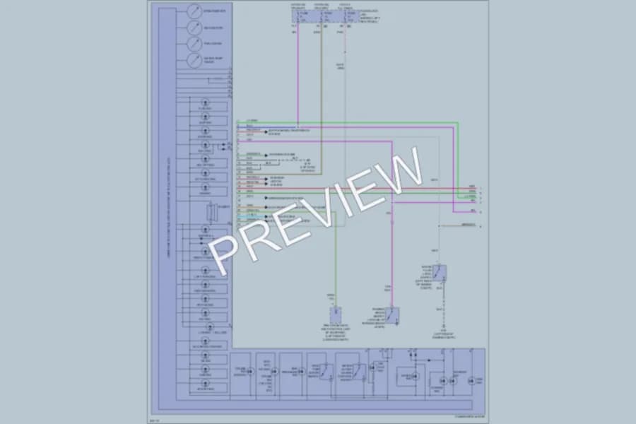 2006 Infiniti M35 Instrument Cluster wiring diagram preview